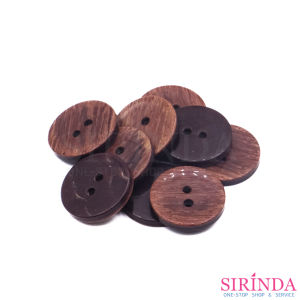 กระดุมเรซิ่นลายไม้2รู (17มิล) (0001081)