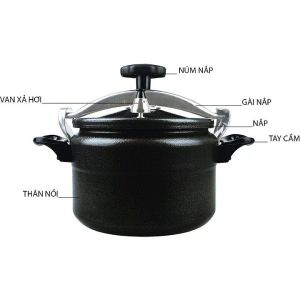 Nồi áp suất đa năng Fujika/Media - Dùng cho cả bếp gabếp từBếp Hồng Ngoại Dung Tích 4L5L7L