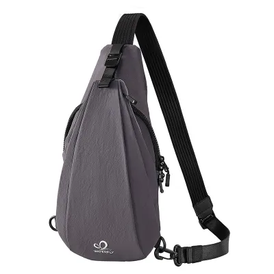 WATERFLY Small Crossbody Sling Bag Light weight Women Men Sling Backpack Stylish Casual Cross Body Bag Adjustable Straps Chest Bag Daypack for Shopping Hiking Travelling