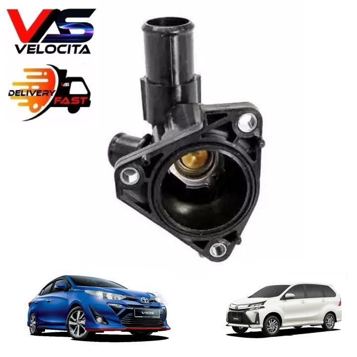 TOYOTA THERMOSTAT WITH HOUSING VIOS NSP151 AVANZA F652 F653 GENUINE