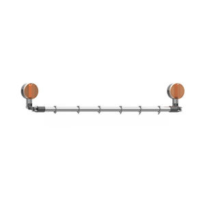 Wall-Mounted Punch-free Rotatable Suction Cup Clothes Drying Rod / Stainless Steel Retractable Drying Rod / Multi-purpose Drying Rod (No Hook)