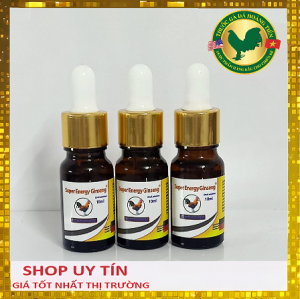 Giúp gà lỏn lẻn gà tơ mau cự mạnh - Super Energy Ginseng chai 10ml