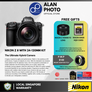 Nikon Z8 Mirrorless Camera + Freegifts [Redeem at Nikon Experience Hub] | Nikon Singapore Warranty