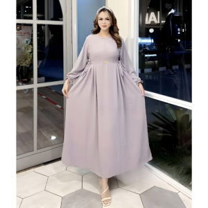 Nikita Gamis Muslim Terbaru Busui Friendly Resleting Depan Jumbo LD/2024