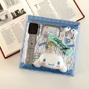 Free Case +  Pendant Cartoon Sanrio TWS-S19 Earphones - Wireless In-Ear LED Watch & Cartoon Case Sports Wireless Headset In-ear Noise Student Bluetooth Earphones Set