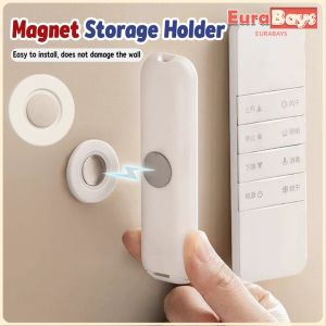 E.B.【Ready in Stock】 Remote Controller Magnet Storage Holder Nail-Free Self Adhesive Storage Hook 1Pc