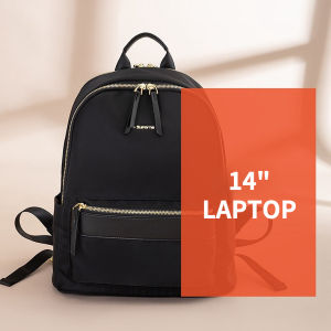 Mingke Túi đựng máy tính xách tay 13 14 inch Ba lô cho phụ nữ thanh lịch phong cách cich chống nước phong cách công sở chống sốc