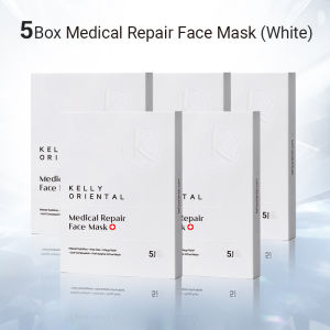 Kelly Oriental Repair Facial Mask Gentle After-Sun Care Brightening & Cleansing Ultra Hydrating Face Mask-5Box-EXP:2027.04