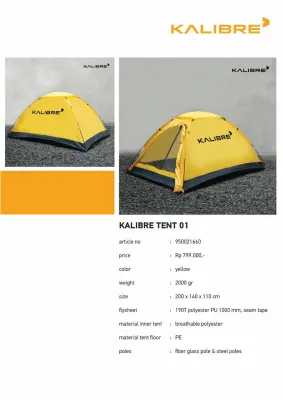 Kalibre Tent 01 Art. 950021660