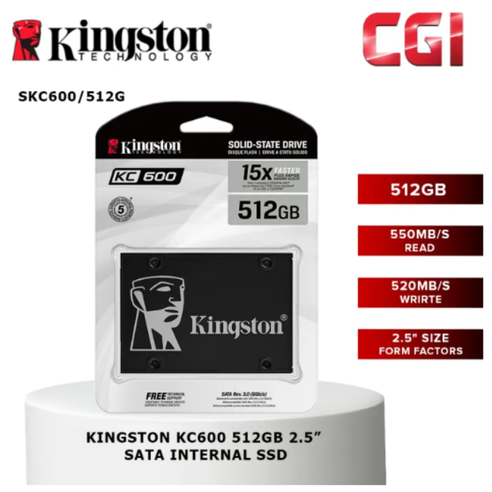 KC600 SSD SKC600/512G 5個セット KC600 SSD Kingston encrypted 2TB