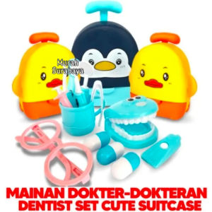 Mainan Dokter Gigi Set Lengkap Dengan Koper Yang Bisa Di Buka Tutup YZ 6 | Mainan Anak Terbaru Dan Murah Kemasan Kantong Dokter Gigi Dentist Bahan Plastik | Mainan Dokter Dokteran SuitCase And Cute | Mainan Set Hadiah Anak