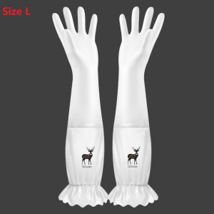 Găng Tay Cao Su Siêu Dai Hình Hươu Hạc Làm Bếp Làm Vườn Rửa Bát