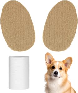 SUPVOX 1 cặp dụng cụ hỗ trợ tai chó: Bộ dụng cụ đứng với băng dán tai chó và nhãn dán - Hỗ trợ đặt tai chó có thể điều chỉnh để bảo vệ thính giác chó giữ tai thẳng