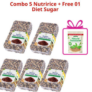 Dr Pinoca Premium Mixed Brown Rice Organic For Diabetic Keto Low Carb Products Multi Grain Rice Mix 7 Ingredients