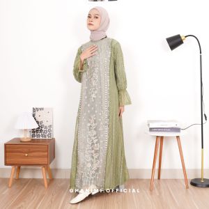 Ghanimi - Aleta Dress / Brukat Kondangan / Outer Brukat Kekinian / Dress Kondangan / Outer brukat