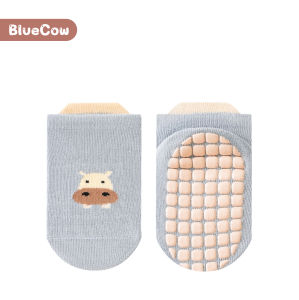 Mumystation 0-3Yrs Kids Anti-Slip Socks Cartoon Animal Socks Breathable Baby Cotton Floor Socks Kids Ankle Socks