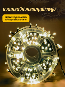โคมไฟตกแต่ง ไฮไลท์ กันน้ำ สตริงไฟ หด ความคมชัดสูง มีสีสัน ความปลอดภัย บุคลิกภาพ