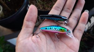 Umpan Swimbait sinking lure minnow light blue 6gr