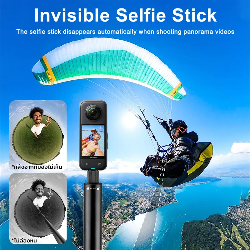 Invisible Selfie Stick Monopod For Insta360 X4 X3 X2 ACE