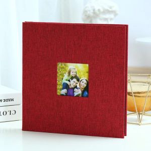 10.6 inches Self-Adhesive Photo Album Linen Cover 20 Sheets 40 Pages High Quality