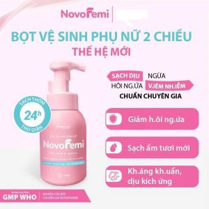 Combo NovoFemi giảm ngứa Khử Mùi+ phục hồi+ dung dịch Bọt vê Sinh novoFemi 180ml