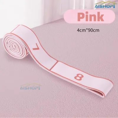 [SG Seller]Multi-Loop Stretching Strap Fitness Resistance Band Pilates & Dance Strap Numbered Stretching Strap for Flexibility Training