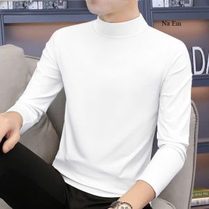 Áo Thun Nam Cao Cổ Dài Tay Co Giãn 4 Chiều Ôm Body Thoáng Khí Giữ Ấm Nhẹ Thời Trang Hàn Quốc Nhiều Màu Dành Cho Các Anh
