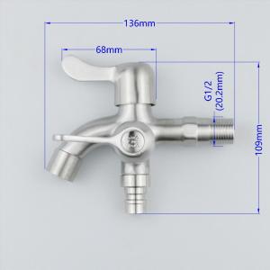 SUS304 Stainless Steel Multi-Function One-In-Two-Out Faucet Balcony Bathroom Shower RoomFast shipping