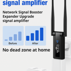Wireless WiFi Repeater High Speed Portable Signal Booster Expander For Enhanced Coverage Online Gaming Streaming Home Office Network Equipment