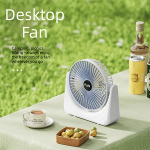 J9YXDU Rechargeable Mini Fan Strong Wind Lightweight TriPole Desk Fan Small Fan High Air Volume Portable Electric Fan Outdoor