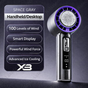 NANATECH XB-N88 Portable Turbo Handheld Rechargeable Fan 100 Gears 4000mAh High Speed Refrigeration Cooling Wind