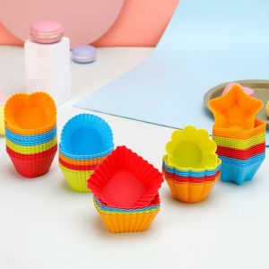 1pcs  Silicone Cake Cup Muffin Cake Cup Pudding Mold Baking Cake Mould Baking Gadgets Cakes Model