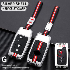 Zinc Silicone Car Key FOB Case Cover for Toyota Land Cruiser Prado 150 Camry Prius Crown Subaru 2013 2014 Foreste Outback XV