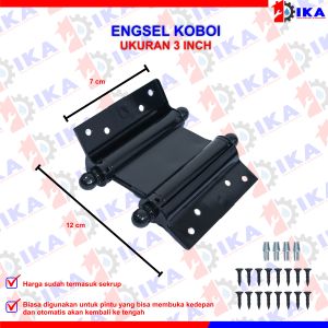 Engsel Pintu Koboi DUA 2 arah bolak balik 4" inch pegas aksi ganda per veer koboy coboy 760gr