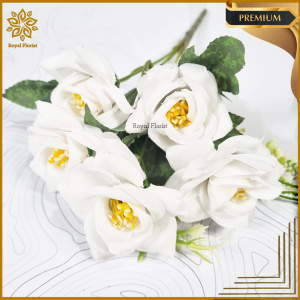 Bunga Rose Jepang X5 Artifisial/Mawar Jepang Import/Bunga Artificial/Bunga Buket Palsu| (NK-7)