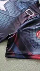 Avengers Captain America Superhero Cosplay T-Shirts Men 3D Print Compression Fitness Tights Bodybuilding T shirt S-5XL