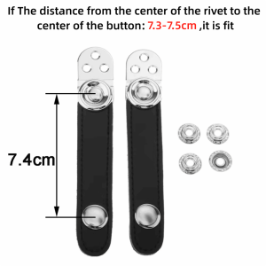 NEXTYOO 2Pcs Có thể điều chỉnh Khóa ống hơi đàn accordion Khóa đôi lớp Da PU Dây đeo đàn Accordion Gói hoàn chỉnh với Đầu Loại Đàn Piano Accordion Sáo Bass