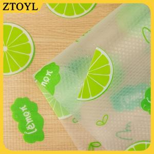 ZTOYL 4pcs không thấm nước tủ lạnh lót thiết lập độ ẩm-proof không trượt có thể giặt tái sử dụng EVA chất liệu Tiểu Thuyết chanh mô hình