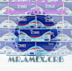 TISSUE (1 PACK ISI 4 PCS) TISSUE TESSA 250 SHEET
