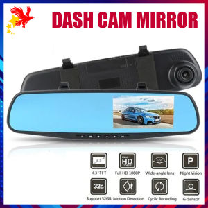 A70 Dual Dashcam Vehicle Blackbox 4.3 HD Car DVR Dual Lens