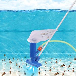 【New Arrival】 Swimming Pool Vacuum Cleaner with 5 Section Pole Brush Hot Spring Vacuum Cleaner for Above Ground Pool Spa Pond Hot Tub