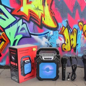 SPEAKER 3 INCH MURAH SPEAKER PORTABLE FREE MIC KARAOKE BLUETOOTH 668 SPEAKER MIC JACK BASS MKC KIMISO