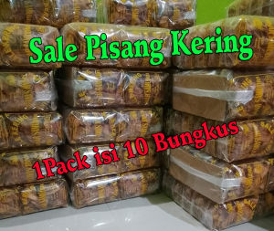 SALE PISANG KERING / Keripik Pisang 1 PACK ISI 10 BUNGKUS OLEH-OLEH KHAS KEBUMEN