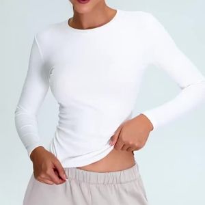 Threaded Long Sleeve Yoga Wear Women Tight Quick Dry High Sense Sports T-shirt Running Quick Dry Fitness Wear TM0212-A