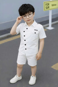 Quần áo mùa hè quần áo trẻ em. đồ bộ tay ngắn  cho bé trai thời trang dáng sơ mi phong cách hàn quốc    Mã hot T39