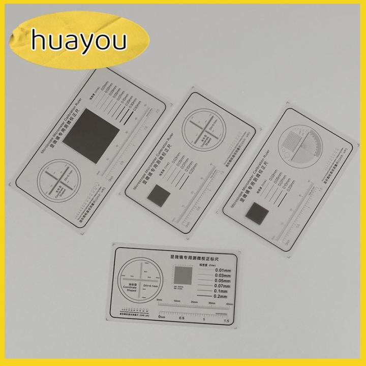 huayou Soft Ruler Microscope Micrometer Calibration Slide Line Width ...