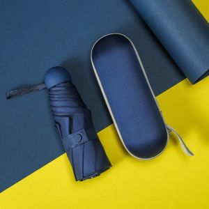 KIMSUN Portable 5-folding 8-Ribs Mini Capsule Umbrella Sunny or Rainy Umbrella Pocket Umbrella  |  UV Protection & Lightweight Design Can Be Taken Anywhere