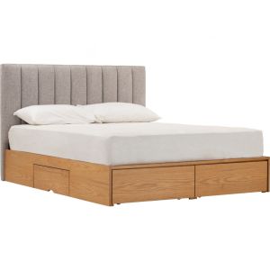 MADE IN MALAYSIA IGREEN HOME FURNITURE MOLA QUEEN BED WITH STORAGE 1900MM (BED PANEL) PERABOT RUMAH MURAH 家具