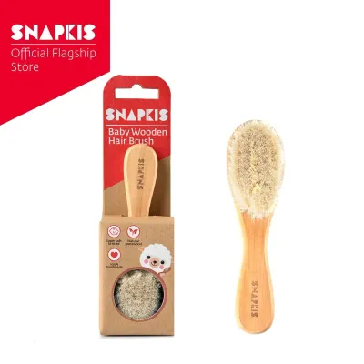 Snapkis Baby Wooden Hair Brush