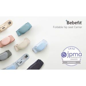Bebefit Light ( Dark Navy ) Hipseat Carrier - Foldable Hipseat to relieve back stress for carrying baby - Compact Sturdy & Patented design from Korea.
